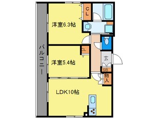 Ａｎ・Ｄａｎ・ｔｅ烏丸七条の物件間取画像